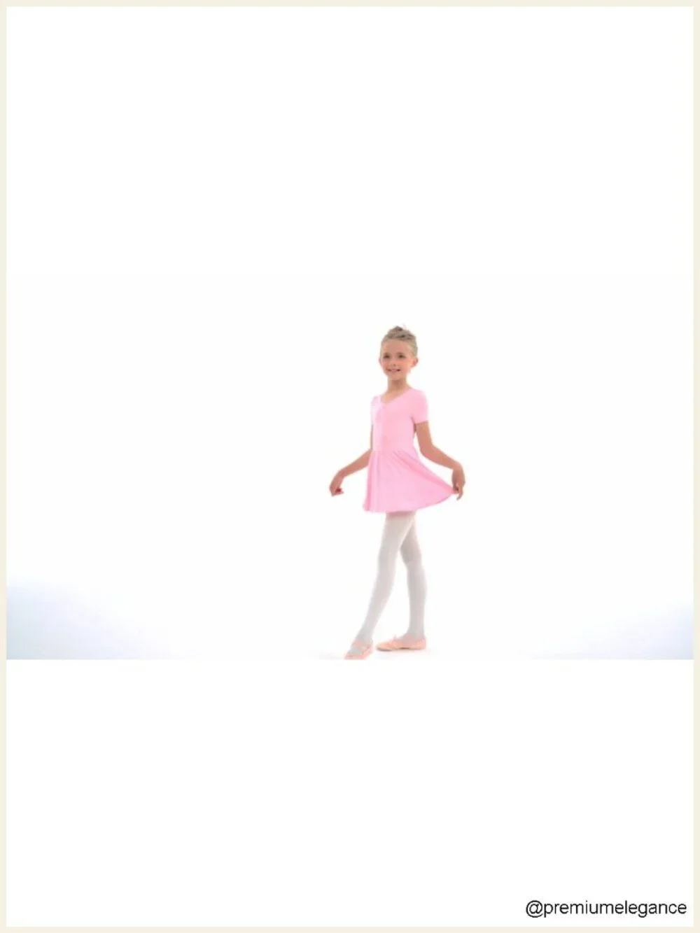 3 Pack Girls Ballet Leotards Short Sleeve V Neck Dance Dress Toddler Soft